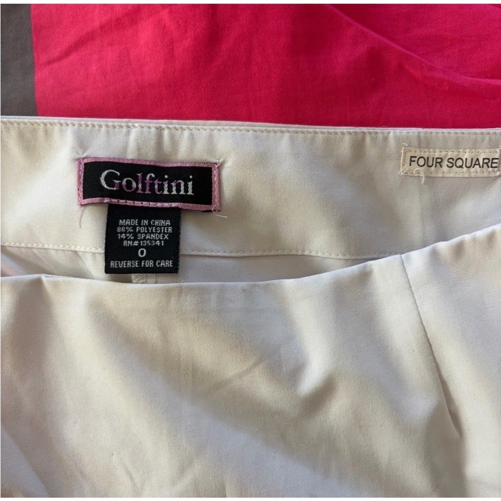 Golftini Four Square Pink Geometric Colorblock Athletic Golf Skort Womens Size 0 - Picture 3 of 3